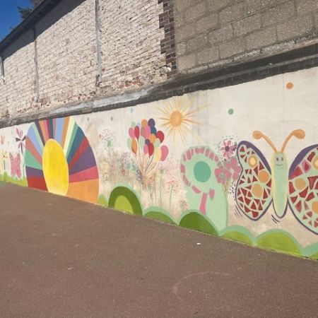 La nouvelle fresque des maternelles ! - Ensemble scolaire Saint-Jacques