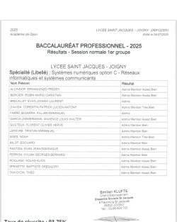 Bravo à nos bacheliers 2025 ! - Ensemble scolaire Saint-Jacques